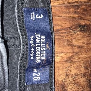 Hollister Advanced Stretch Black Distressed Jean